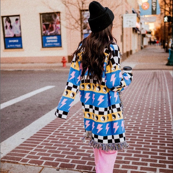 S/M fringe cardigan Dressed in Lala - Picture 2 of 9